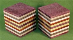 Blank #746 - Two Striped Blanks - Set of 2 ~ 2 1/2" x 2 1/2" x 3" ~ $13.99